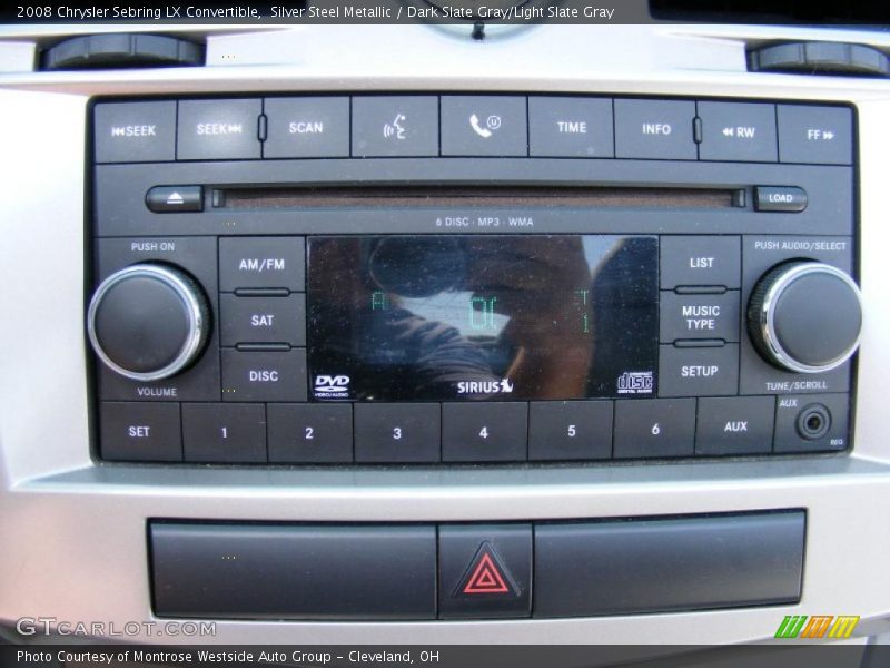 Silver Steel Metallic / Dark Slate Gray/Light Slate Gray 2008 Chrysler Sebring LX Convertible