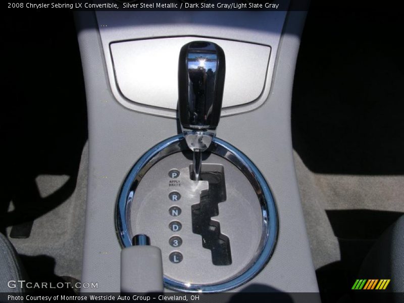 Silver Steel Metallic / Dark Slate Gray/Light Slate Gray 2008 Chrysler Sebring LX Convertible