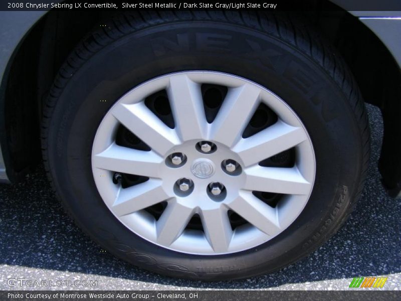 Silver Steel Metallic / Dark Slate Gray/Light Slate Gray 2008 Chrysler Sebring LX Convertible