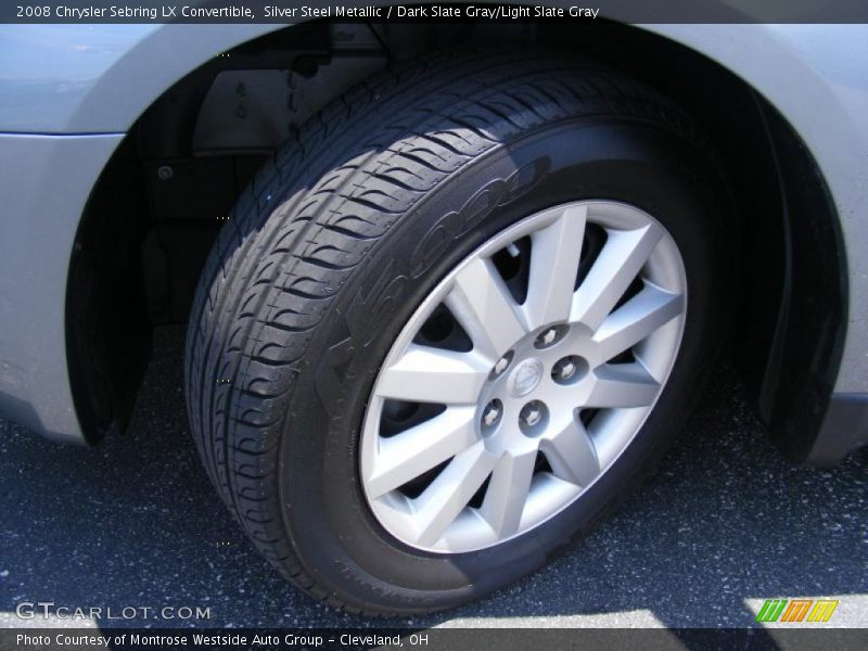 Silver Steel Metallic / Dark Slate Gray/Light Slate Gray 2008 Chrysler Sebring LX Convertible