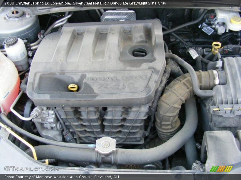 Silver Steel Metallic / Dark Slate Gray/Light Slate Gray 2008 Chrysler Sebring LX Convertible