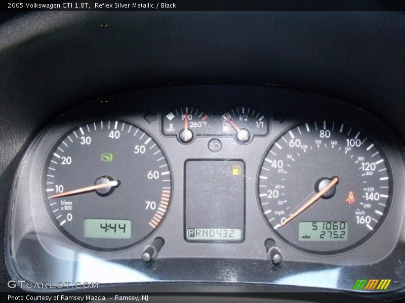 Reflex Silver Metallic / Black 2005 Volkswagen GTI 1.8T