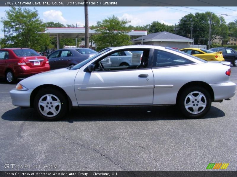 Ultra Silver Metallic / Graphite 2002 Chevrolet Cavalier LS Coupe