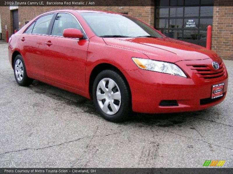 Barcelona Red Metallic / Ash 2009 Toyota Camry LE