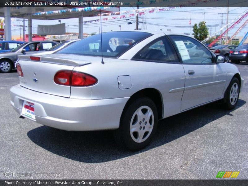 Ultra Silver Metallic / Graphite 2002 Chevrolet Cavalier LS Coupe