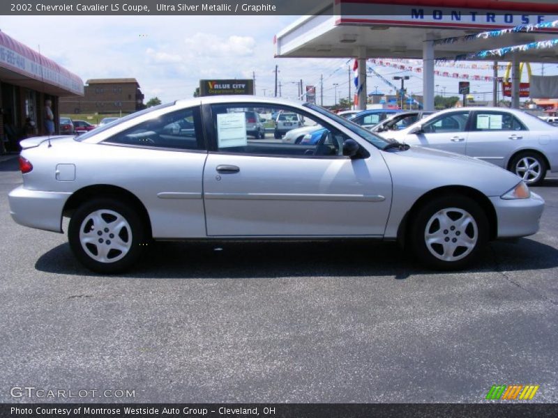 Ultra Silver Metallic / Graphite 2002 Chevrolet Cavalier LS Coupe