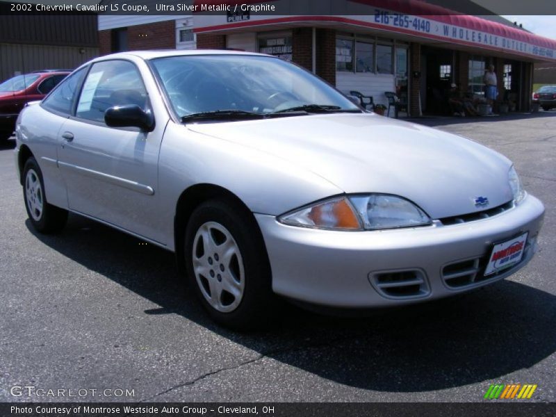 Ultra Silver Metallic / Graphite 2002 Chevrolet Cavalier LS Coupe