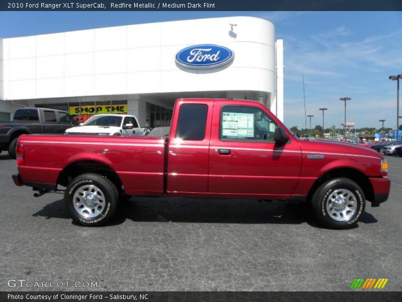 Redfire Metallic / Medium Dark Flint 2010 Ford Ranger XLT SuperCab