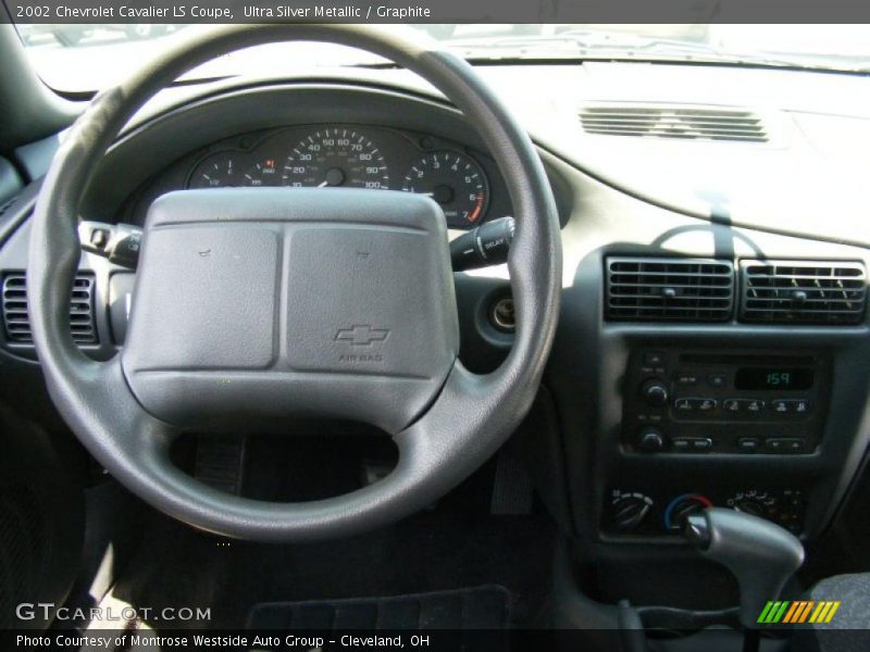 Ultra Silver Metallic / Graphite 2002 Chevrolet Cavalier LS Coupe