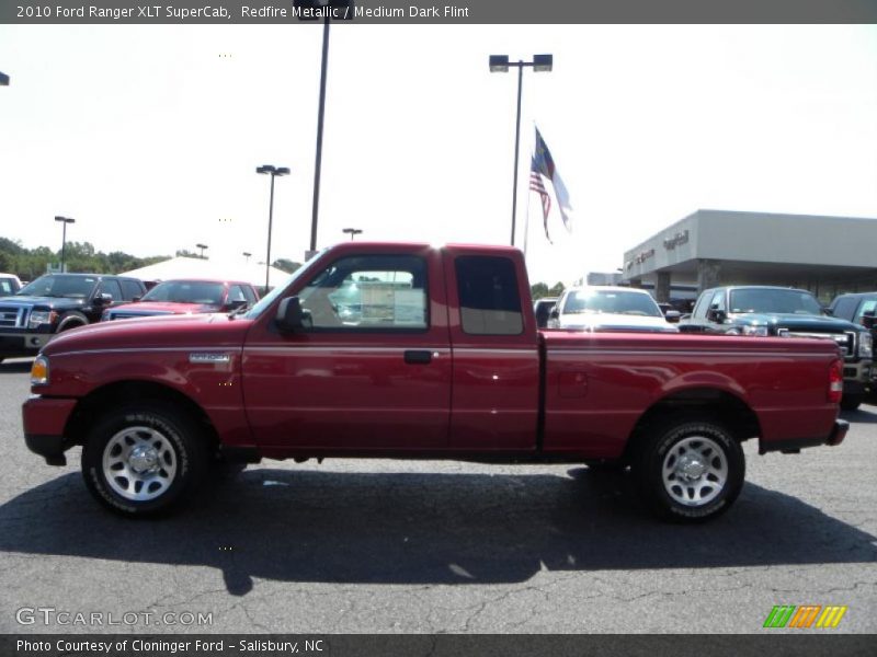 Redfire Metallic / Medium Dark Flint 2010 Ford Ranger XLT SuperCab