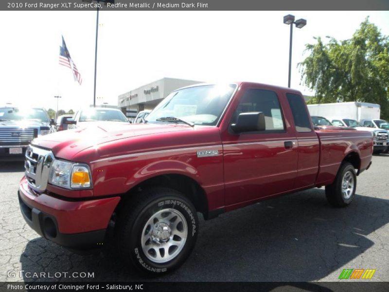 Redfire Metallic / Medium Dark Flint 2010 Ford Ranger XLT SuperCab