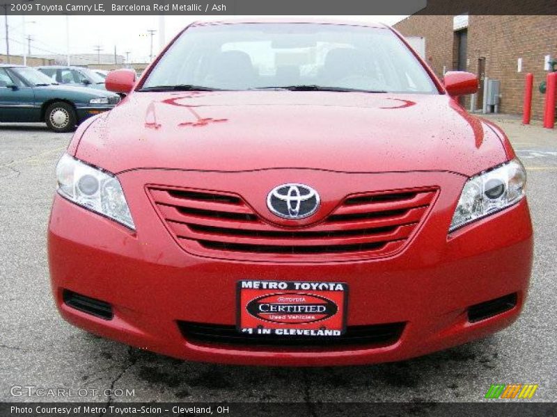 Barcelona Red Metallic / Ash 2009 Toyota Camry LE