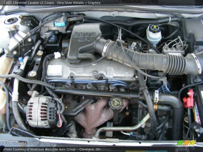 Ultra Silver Metallic / Graphite 2002 Chevrolet Cavalier LS Coupe