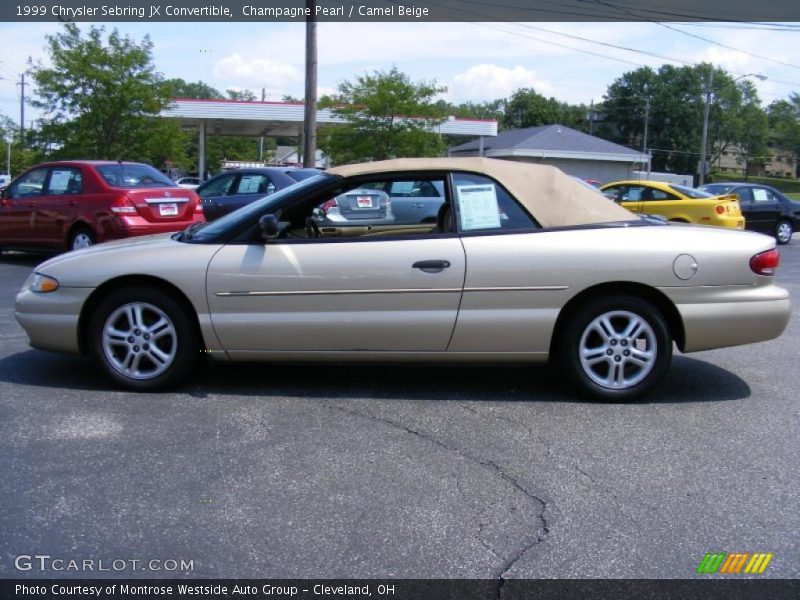 Champagne Pearl / Camel Beige 1999 Chrysler Sebring JX Convertible