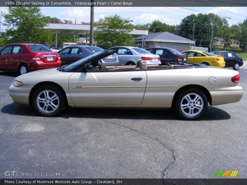 Champagne Pearl / Camel Beige 1999 Chrysler Sebring JX Convertible