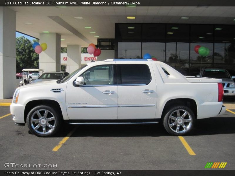 White Diamond / Cashmere/Cocoa 2010 Cadillac Escalade EXT Premium AWD