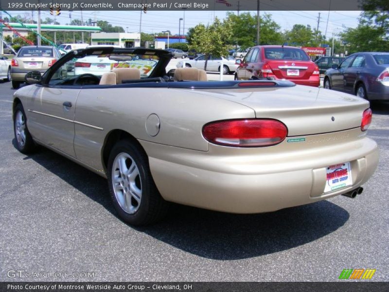 Champagne Pearl / Camel Beige 1999 Chrysler Sebring JX Convertible