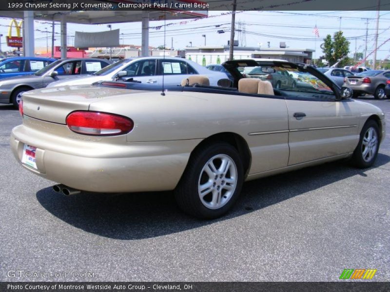 Champagne Pearl / Camel Beige 1999 Chrysler Sebring JX Convertible
