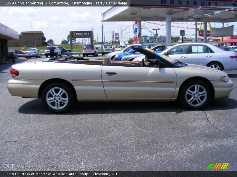 Champagne Pearl / Camel Beige 1999 Chrysler Sebring JX Convertible