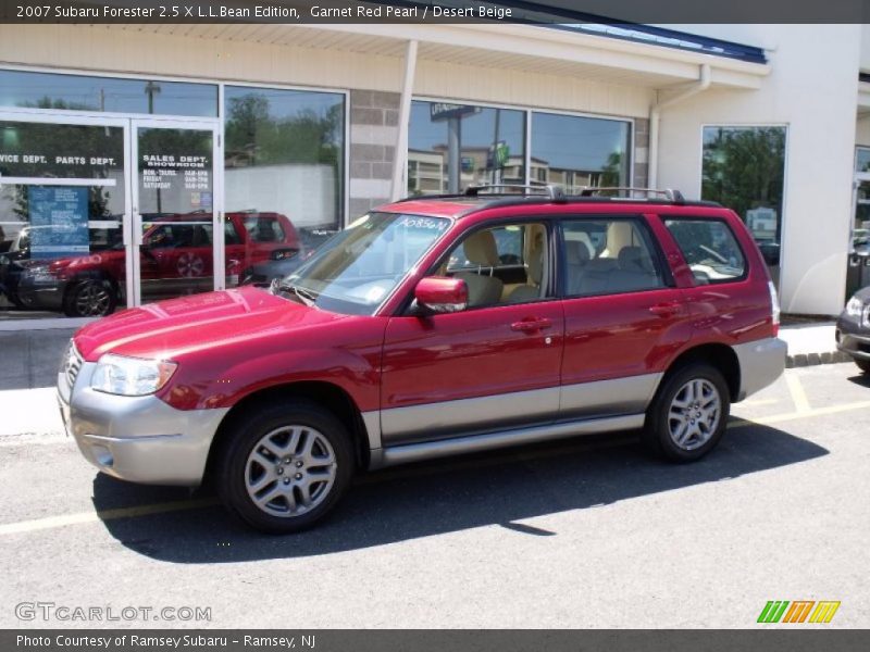 Garnet Red Pearl / Desert Beige 2007 Subaru Forester 2.5 X L.L.Bean Edition