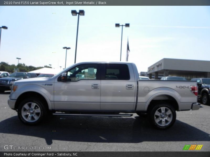 Ingot Silver Metallic / Black 2010 Ford F150 Lariat SuperCrew 4x4