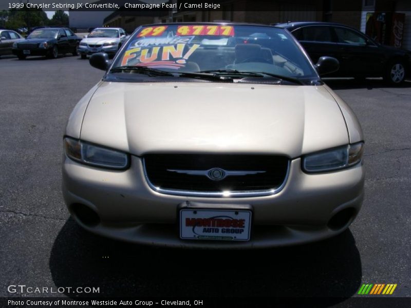 Champagne Pearl / Camel Beige 1999 Chrysler Sebring JX Convertible