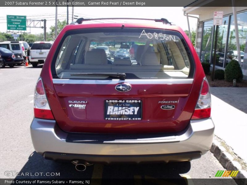 Garnet Red Pearl / Desert Beige 2007 Subaru Forester 2.5 X L.L.Bean Edition