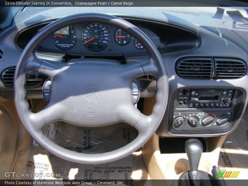 Champagne Pearl / Camel Beige 1999 Chrysler Sebring JX Convertible