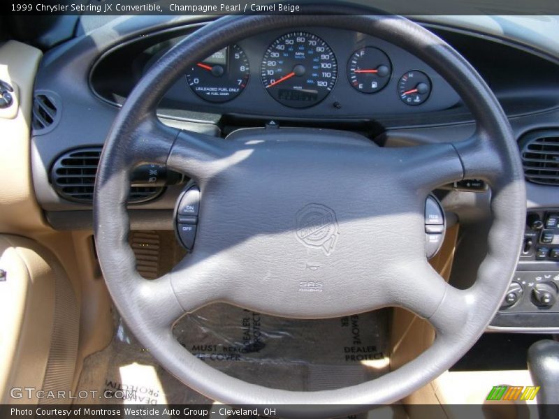 Champagne Pearl / Camel Beige 1999 Chrysler Sebring JX Convertible