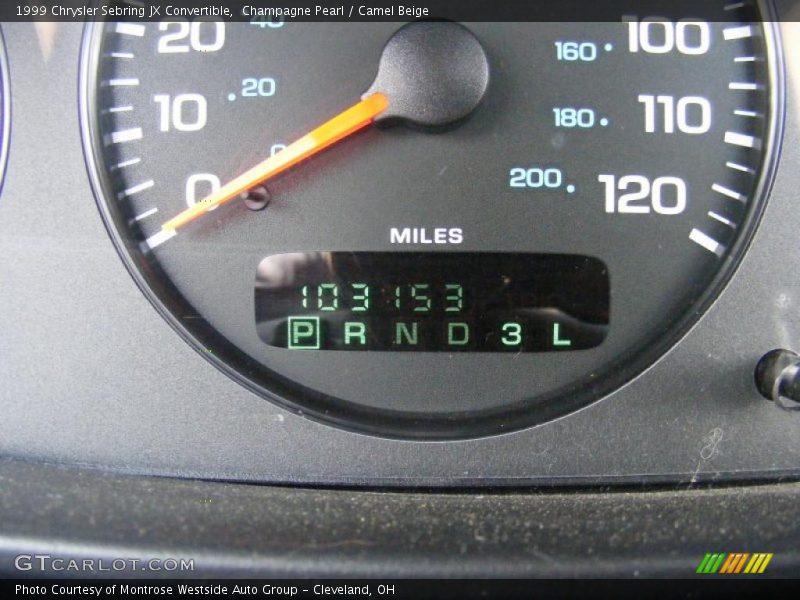 Champagne Pearl / Camel Beige 1999 Chrysler Sebring JX Convertible