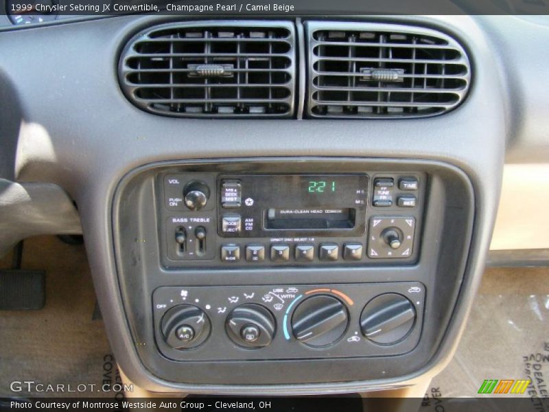 Champagne Pearl / Camel Beige 1999 Chrysler Sebring JX Convertible