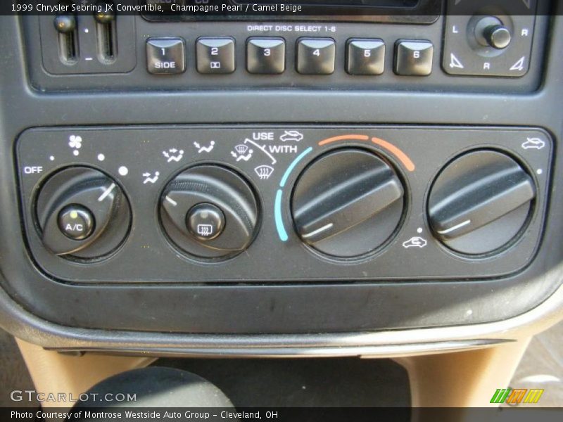 Champagne Pearl / Camel Beige 1999 Chrysler Sebring JX Convertible