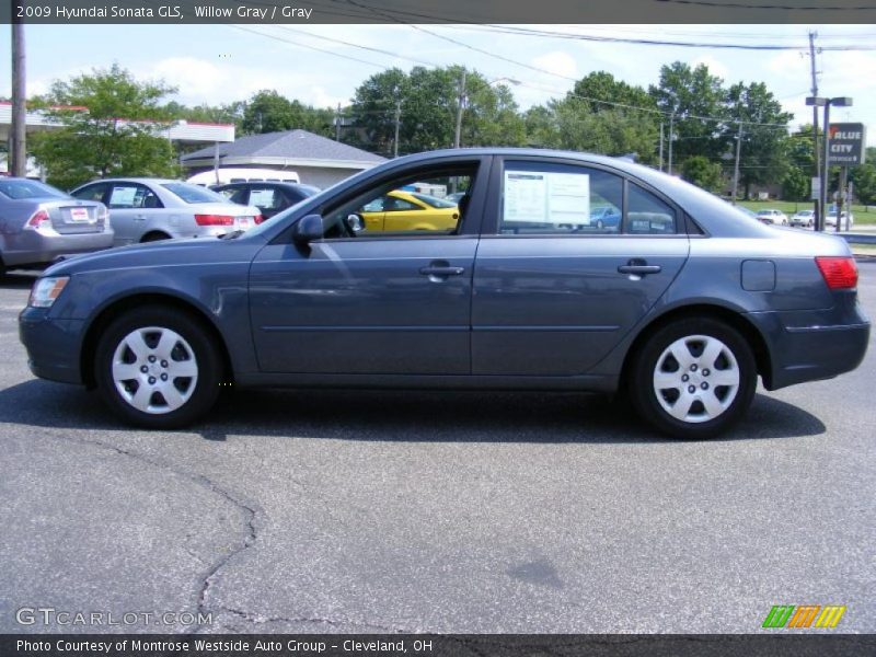 Willow Gray / Gray 2009 Hyundai Sonata GLS