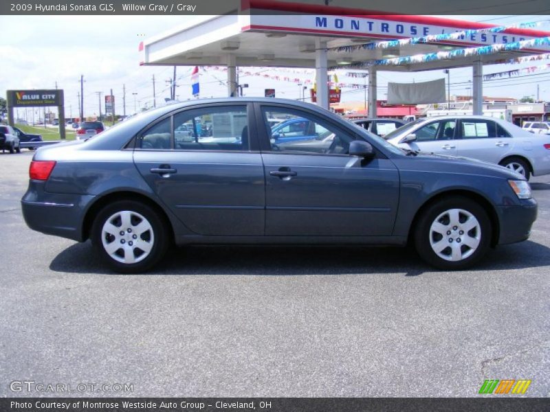 Willow Gray / Gray 2009 Hyundai Sonata GLS