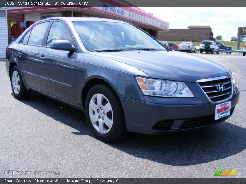 Willow Gray / Gray 2009 Hyundai Sonata GLS