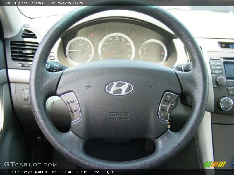 Willow Gray / Gray 2009 Hyundai Sonata GLS