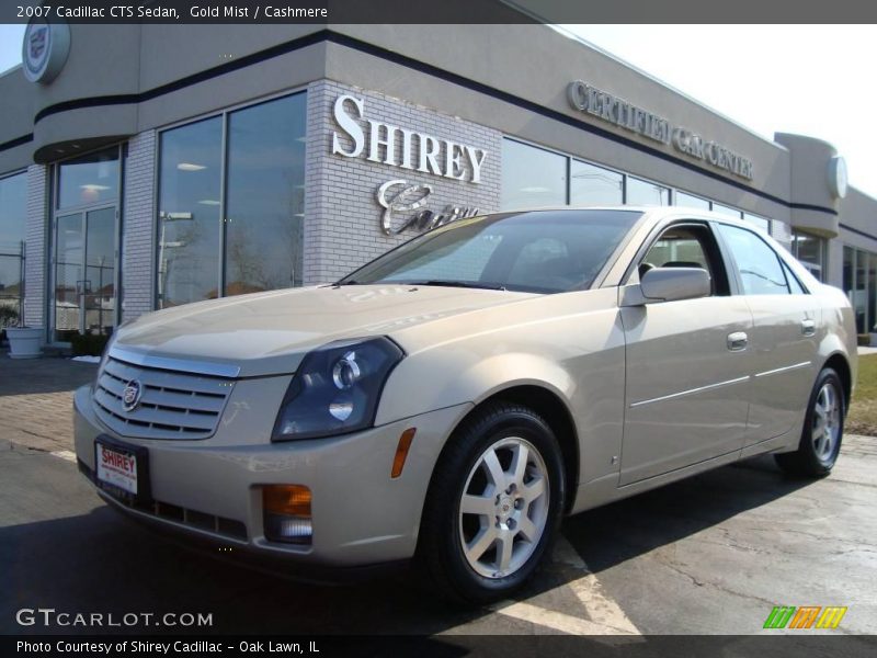 Gold Mist / Cashmere 2007 Cadillac CTS Sedan