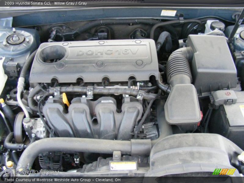 Willow Gray / Gray 2009 Hyundai Sonata GLS