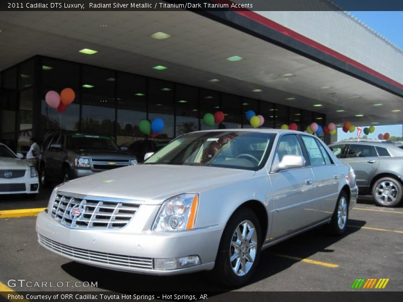 Radiant Silver Metallic / Titanium/Dark Titanium Accents 2011 Cadillac DTS Luxury