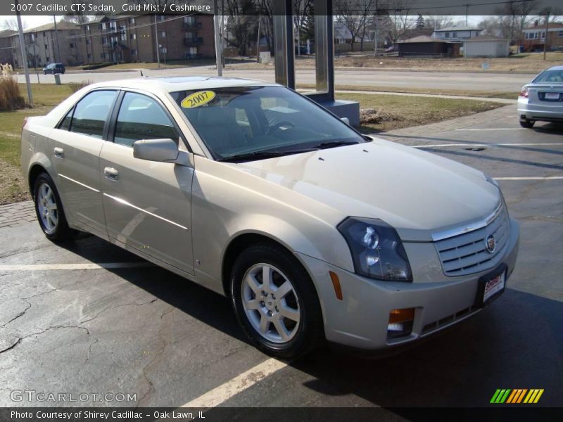 Gold Mist / Cashmere 2007 Cadillac CTS Sedan
