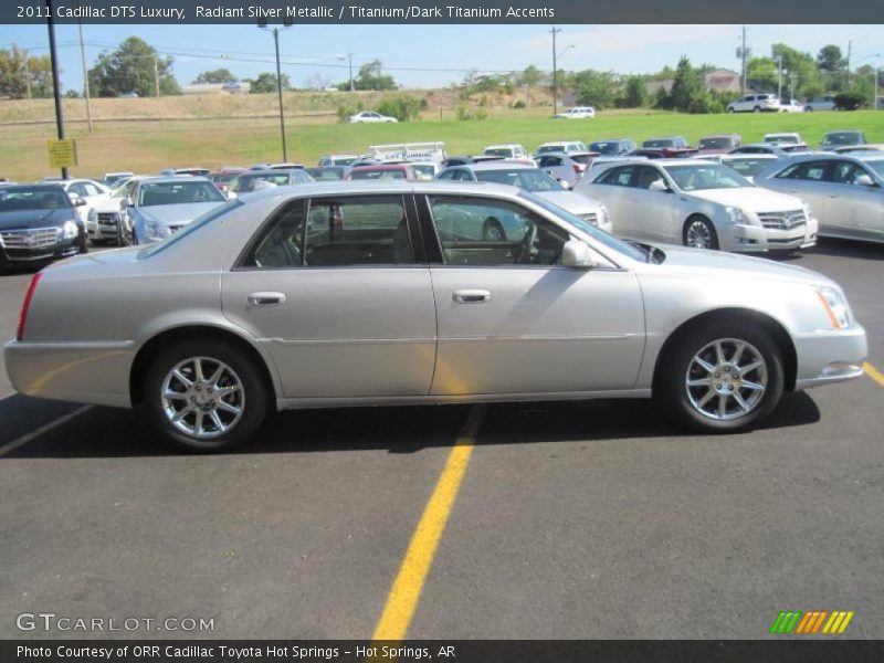 Radiant Silver Metallic / Titanium/Dark Titanium Accents 2011 Cadillac DTS Luxury