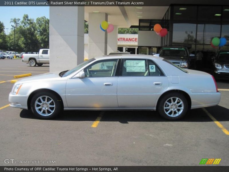Radiant Silver Metallic / Titanium/Dark Titanium Accents 2011 Cadillac DTS Luxury