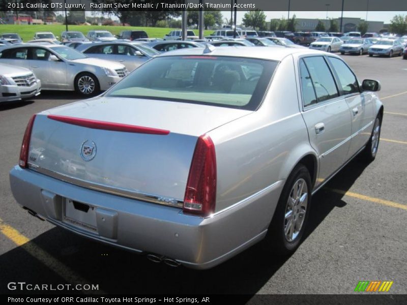 Radiant Silver Metallic / Titanium/Dark Titanium Accents 2011 Cadillac DTS Luxury