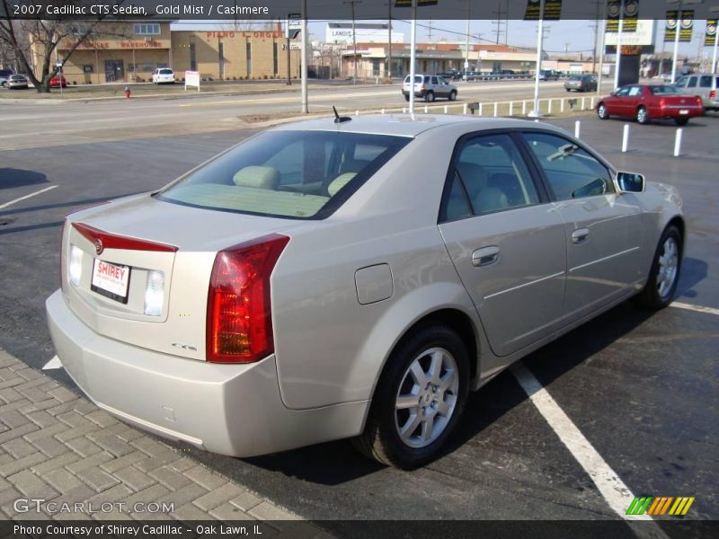 Gold Mist / Cashmere 2007 Cadillac CTS Sedan