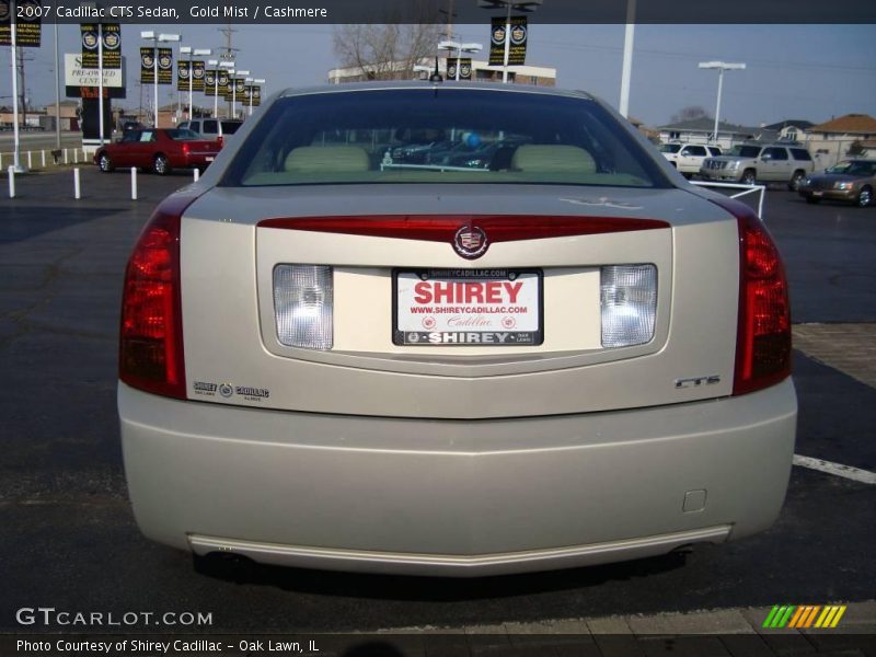 Gold Mist / Cashmere 2007 Cadillac CTS Sedan