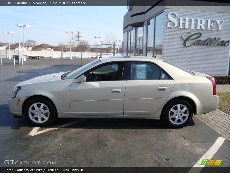 Gold Mist / Cashmere 2007 Cadillac CTS Sedan
