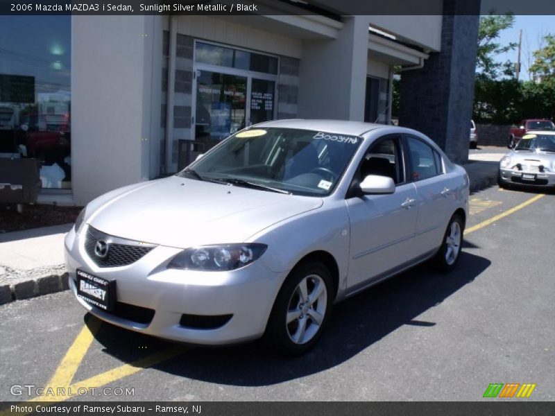 Sunlight Silver Metallic / Black 2006 Mazda MAZDA3 i Sedan