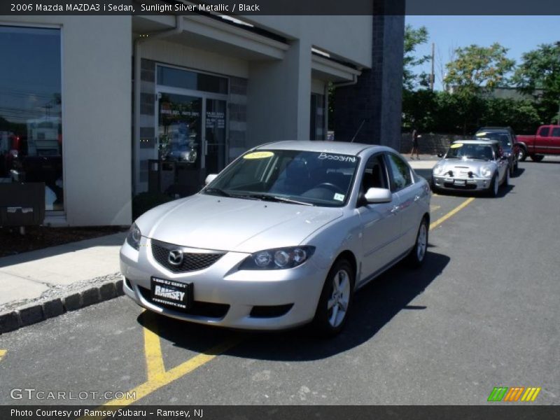 Sunlight Silver Metallic / Black 2006 Mazda MAZDA3 i Sedan