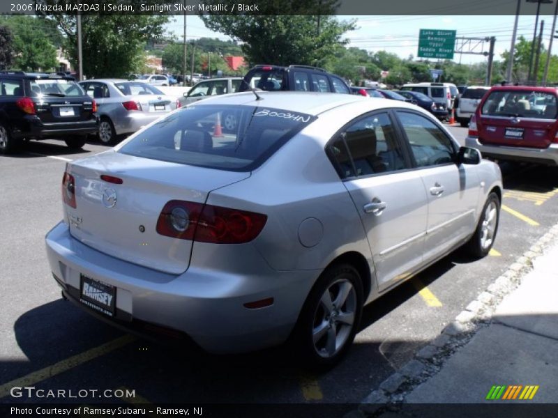 Sunlight Silver Metallic / Black 2006 Mazda MAZDA3 i Sedan