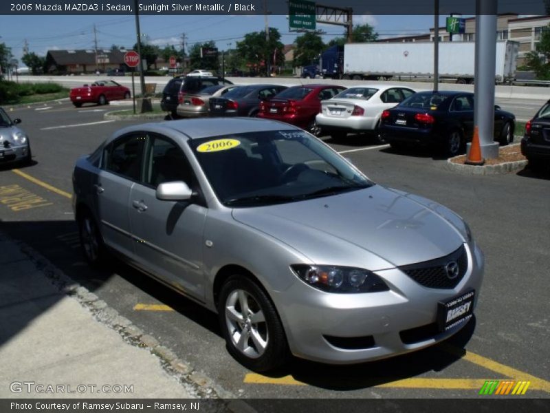 Sunlight Silver Metallic / Black 2006 Mazda MAZDA3 i Sedan